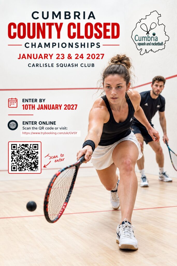 Cumbria Squash Championship Poster